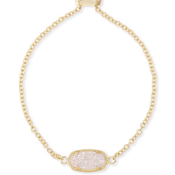 Kendra Scott Jewelry - Kendra Scott Elaina Adjustable Chain Bracelet in Iridescent Drusy